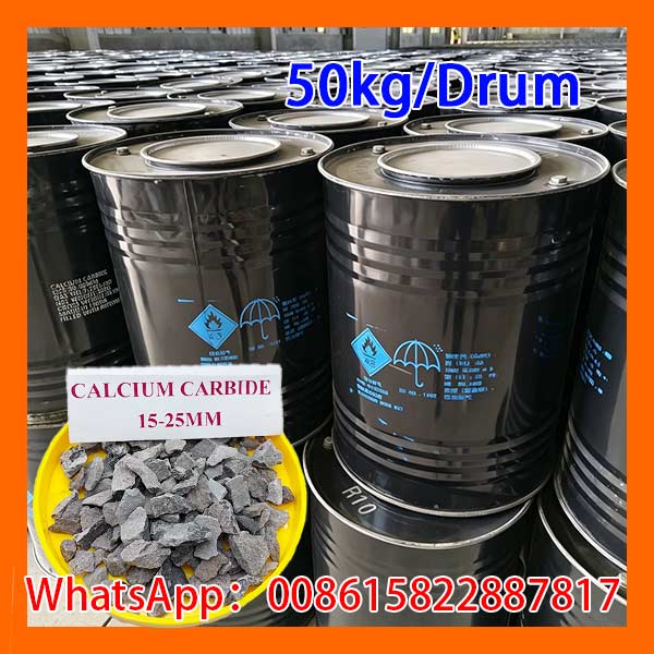 calcium carbide 50kg drum
