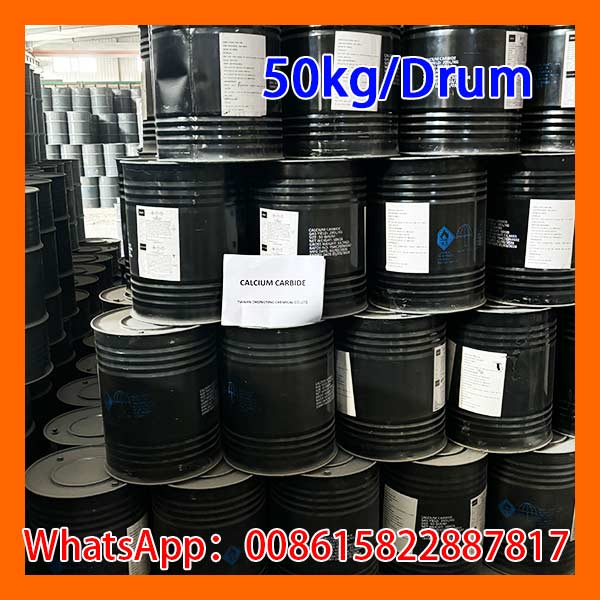 Sealed 50kg steel drums of calcium carbide 50 80mm offering competitive wholesale price per ton