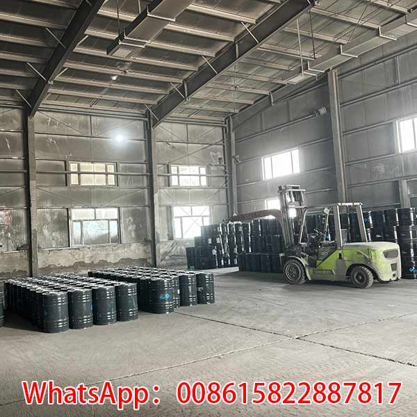 REACH compliant calcium karbid steel drums in factory warehouse