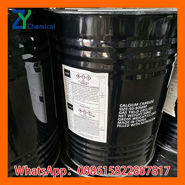 50kg nitrogen-filled drums for Calcium Carbide Crystals packing