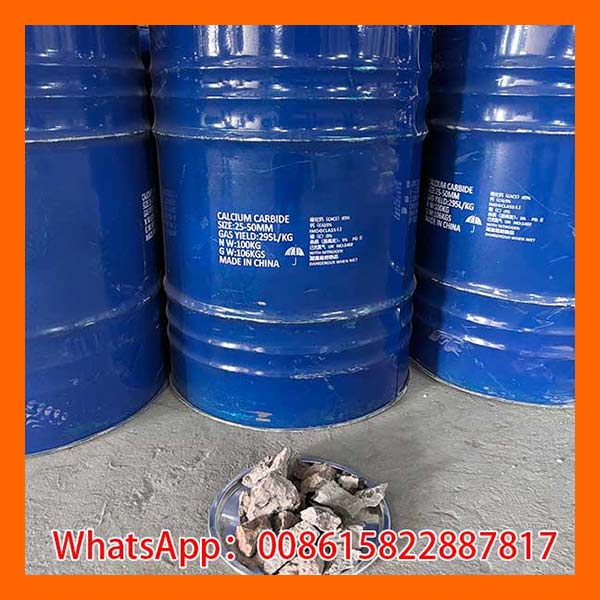 Buy calcium carbide 25-50mm drums packing from China factory
