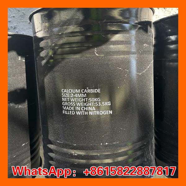 Get competitive calcium carbide price in China with secure 50kg steel drum packaging