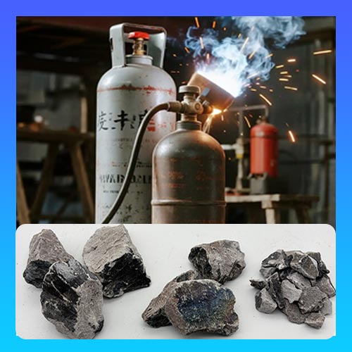 High purity calcium carbide lump with grey cross section for acetylene production