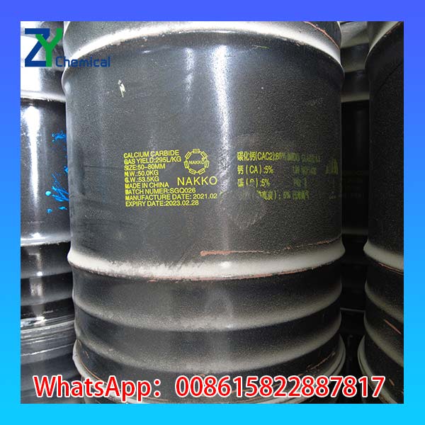 calcium carbide steel drums with custom shipping marks 