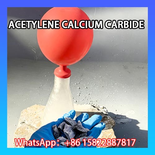 Calcium carbide lumps for efficient acetylene gas generation and industrial use