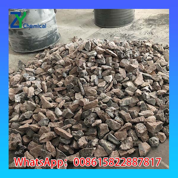 Calcium carbide drums ready for shipment in factory yard