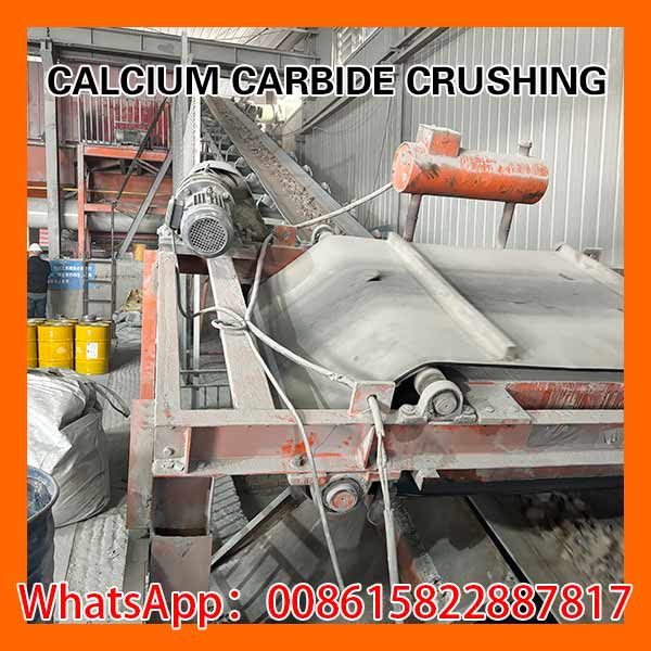 Automated calcium carbide production line and processing workshop
