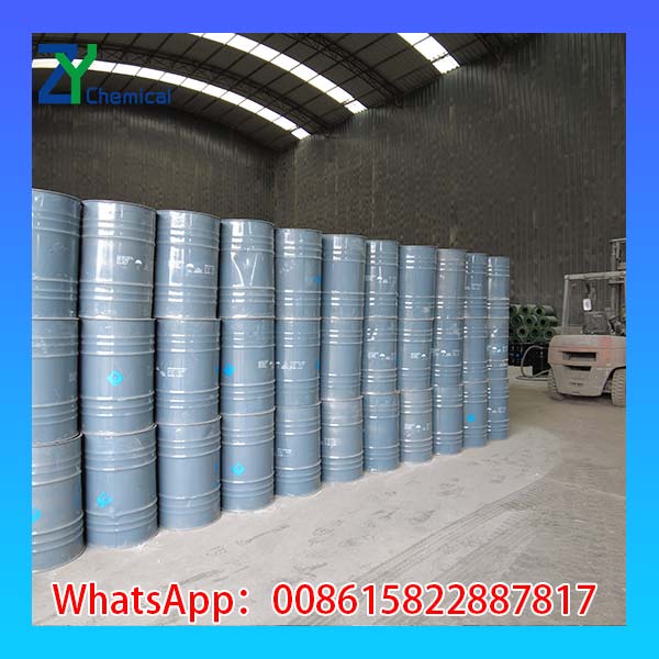 Calcium carbide drums stored safely in chemical factory warehouse