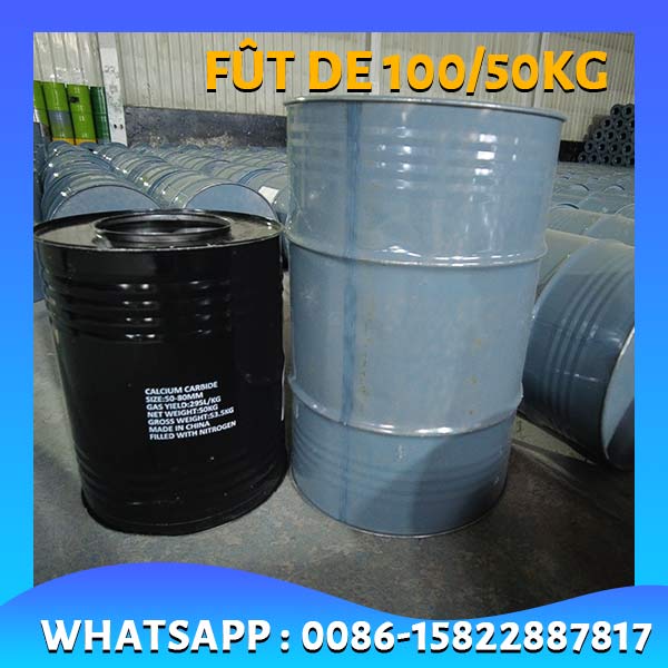 Emballage sur mesure futs 50kg 100kg pour vente de carbure de calcium