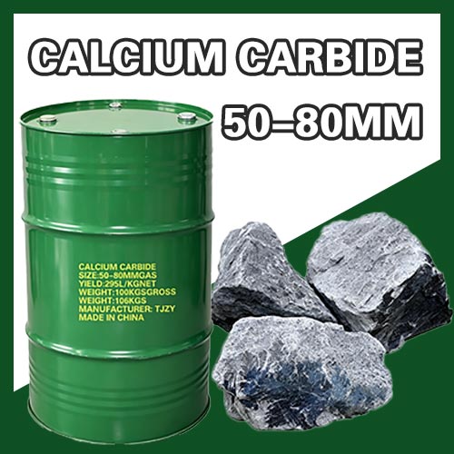 high gas yield calcium carbide 50 80mm factory in China